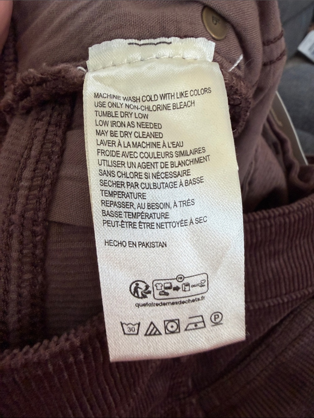 Pilcro Straight-Leg Corduroy Jeans in Brown - Picture 6 of 6